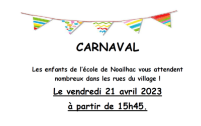 Carnaval – vendredi 21 avril 2023